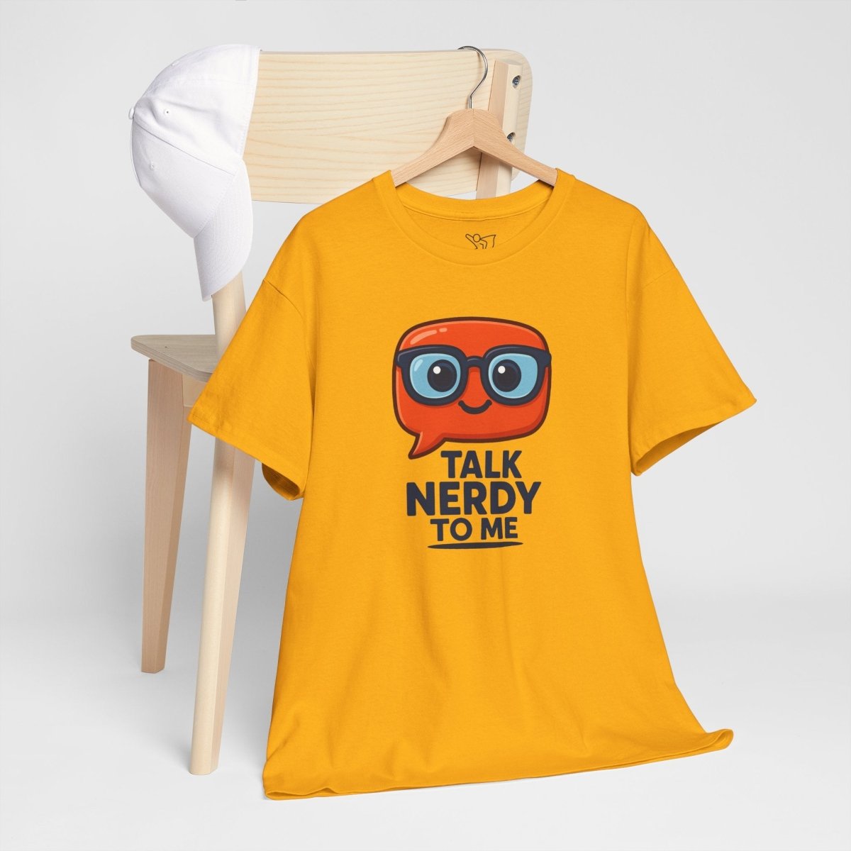 "Talk Nerdy to Me" Geeky Humor T-Shirt, Fun Cotton Tee, Nerdy Gift, Unisex Graphic Tee, Casual Everyday Wear - AI Tee Hero
