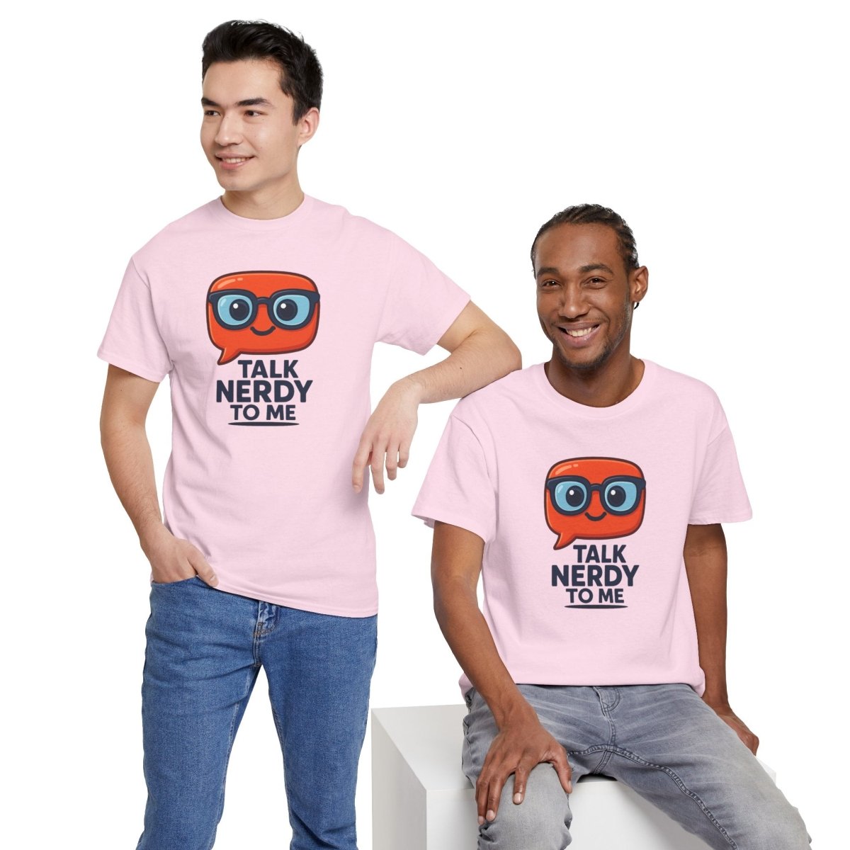 "Talk Nerdy to Me" Geeky Humor T-Shirt, Fun Cotton Tee, Nerdy Gift, Unisex Graphic Tee, Casual Everyday Wear - AI Tee Hero