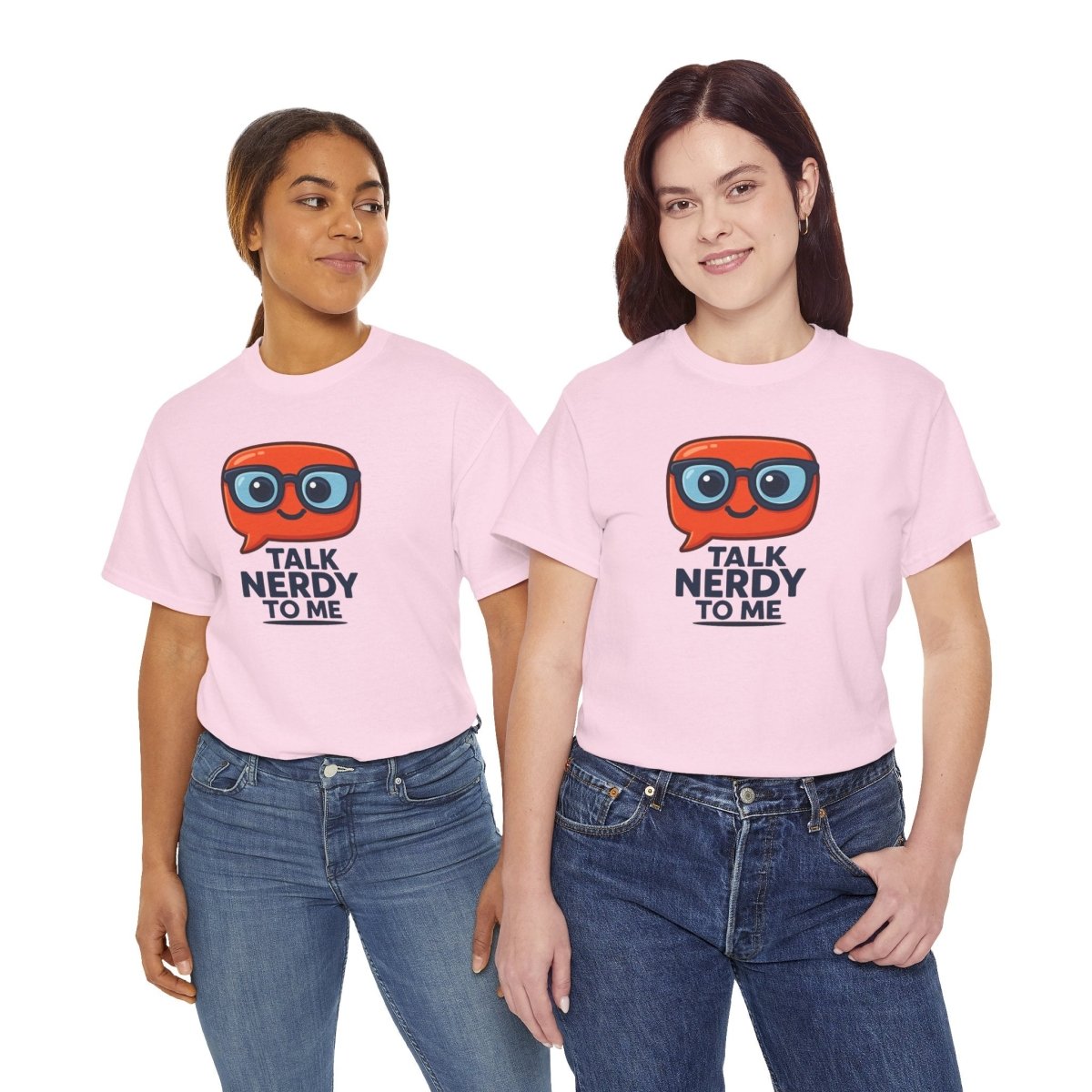 "Talk Nerdy to Me" Geeky Humor T-Shirt, Fun Cotton Tee, Nerdy Gift, Unisex Graphic Tee, Casual Everyday Wear - AI Tee Hero