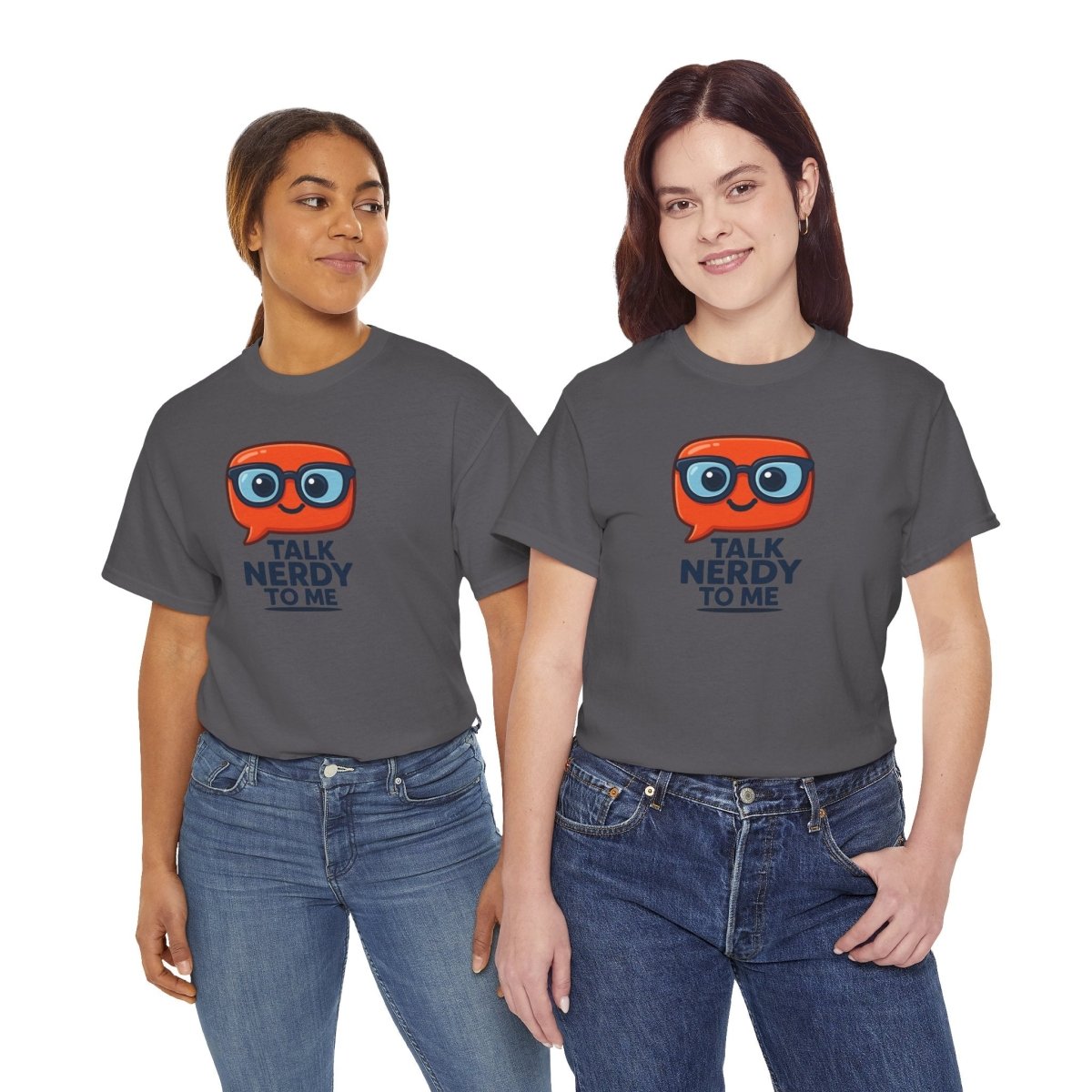 "Talk Nerdy to Me" Geeky Humor T-Shirt, Fun Cotton Tee, Nerdy Gift, Unisex Graphic Tee, Casual Everyday Wear - AI Tee Hero