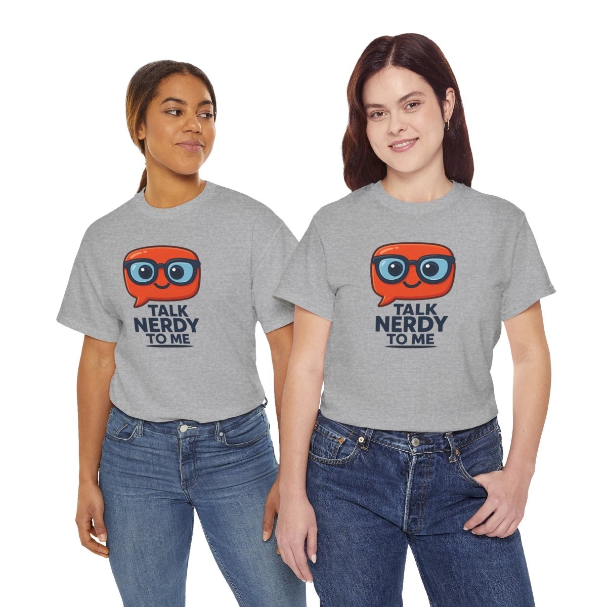 "Talk Nerdy to Me" Geeky Humor T-Shirt, Fun Cotton Tee, Nerdy Gift, Unisex Graphic Tee, Casual Everyday Wear - AI Tee Hero