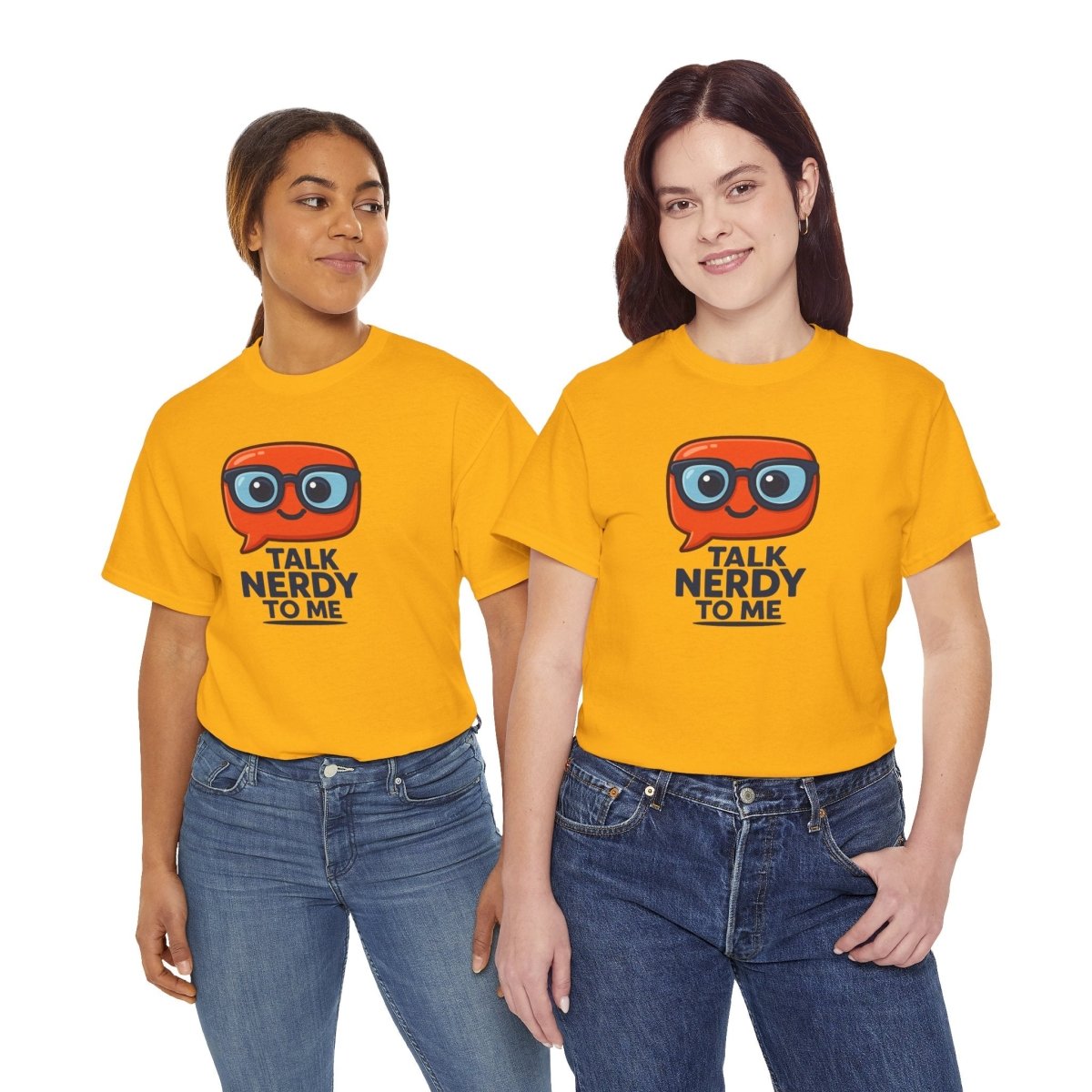 "Talk Nerdy to Me" Geeky Humor T-Shirt, Fun Cotton Tee, Nerdy Gift, Unisex Graphic Tee, Casual Everyday Wear - AI Tee Hero
