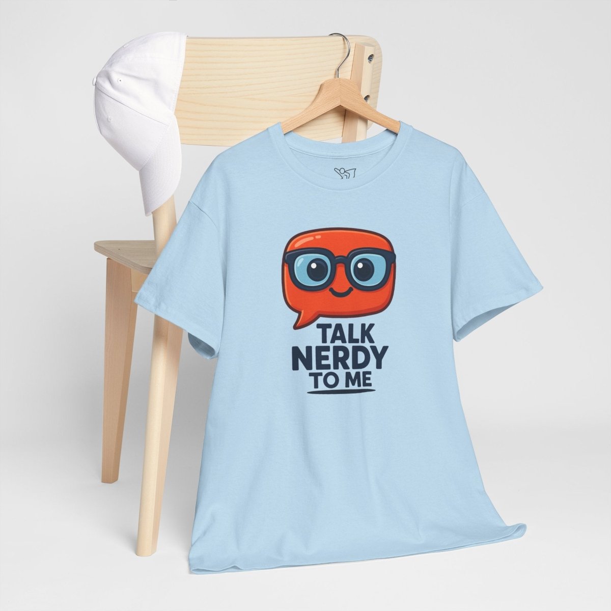 "Talk Nerdy to Me" Geeky Humor T-Shirt, Fun Cotton Tee, Nerdy Gift, Unisex Graphic Tee, Casual Everyday Wear - AI Tee Hero