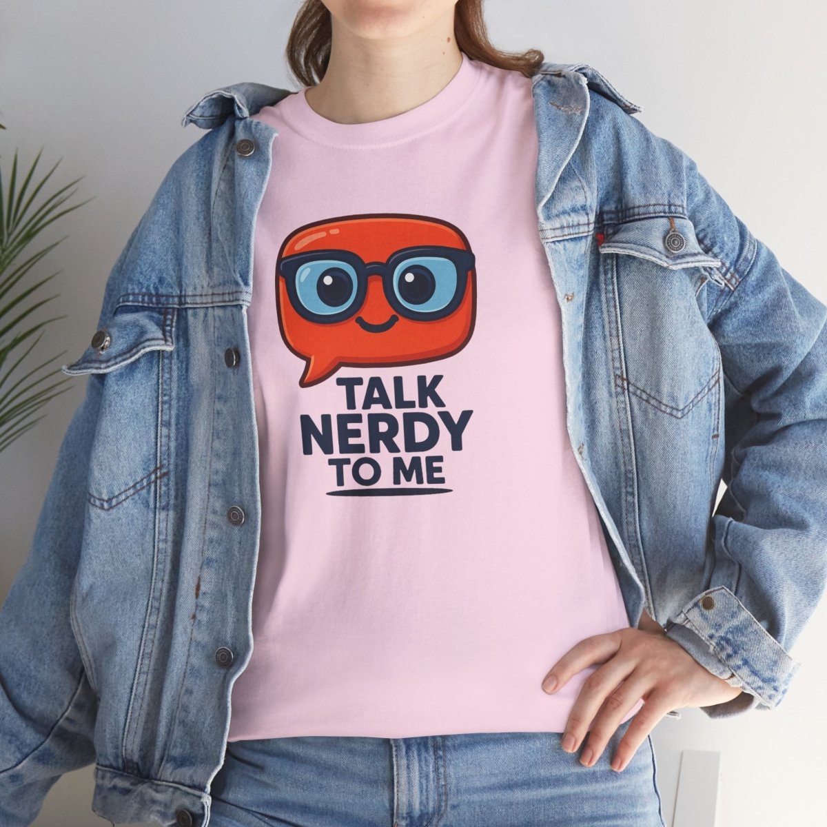 "Talk Nerdy to Me" Geeky Humor T-Shirt, Fun Cotton Tee, Nerdy Gift, Unisex Graphic Tee, Casual Everyday Wear - AI Tee Hero