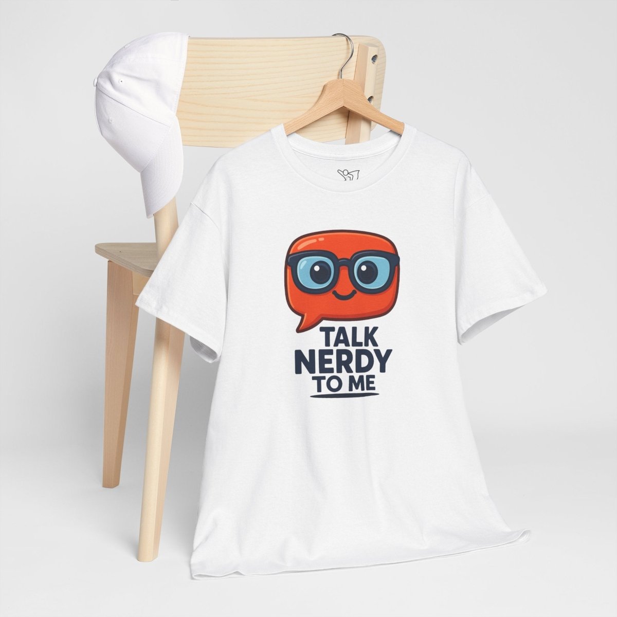 "Talk Nerdy to Me" Geeky Humor T-Shirt, Fun Cotton Tee, Nerdy Gift, Unisex Graphic Tee, Casual Everyday Wear - AI Tee Hero