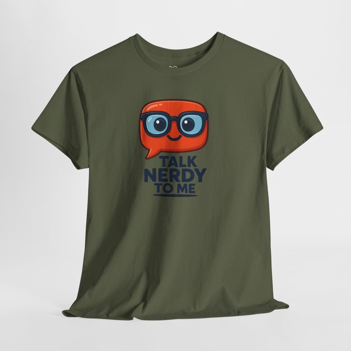 "Talk Nerdy to Me" Geeky Humor T-Shirt, Fun Cotton Tee, Nerdy Gift, Unisex Graphic Tee, Casual Everyday Wear - AI Tee Hero