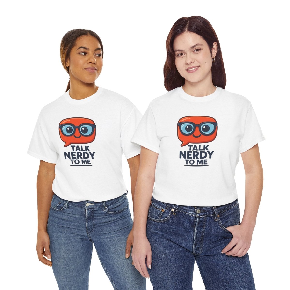 "Talk Nerdy to Me" Geeky Humor T-Shirt, Fun Cotton Tee, Nerdy Gift, Unisex Graphic Tee, Casual Everyday Wear - AI Tee Hero