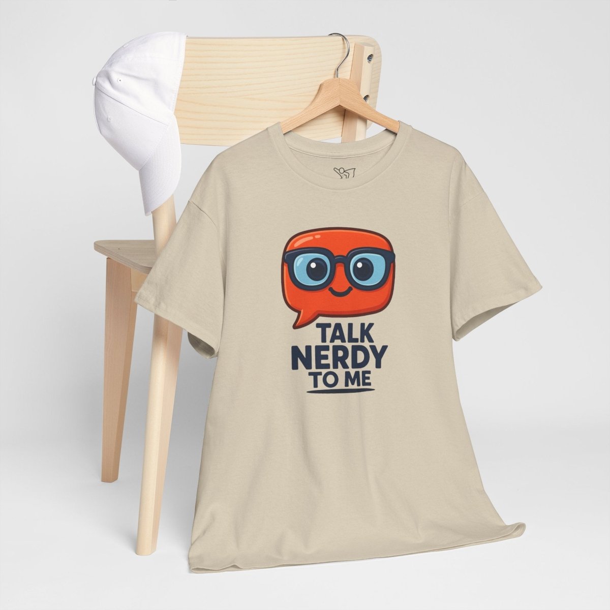"Talk Nerdy to Me" Geeky Humor T-Shirt, Fun Cotton Tee, Nerdy Gift, Unisex Graphic Tee, Casual Everyday Wear - AI Tee Hero