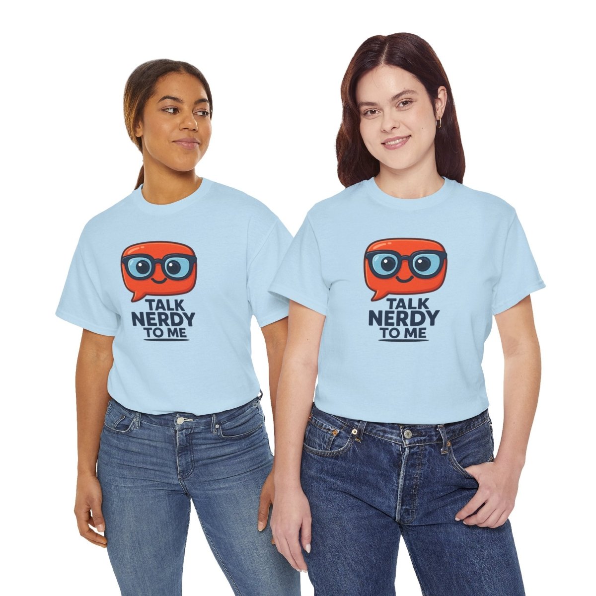 "Talk Nerdy to Me" Geeky Humor T-Shirt, Fun Cotton Tee, Nerdy Gift, Unisex Graphic Tee, Casual Everyday Wear - AI Tee Hero