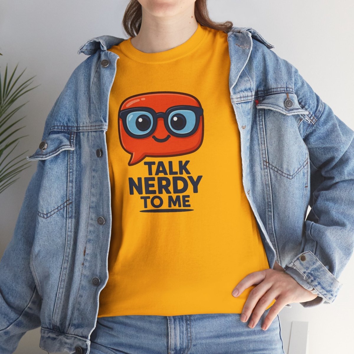 "Talk Nerdy to Me" Geeky Humor T-Shirt, Fun Cotton Tee, Nerdy Gift, Unisex Graphic Tee, Casual Everyday Wear - AI Tee Hero