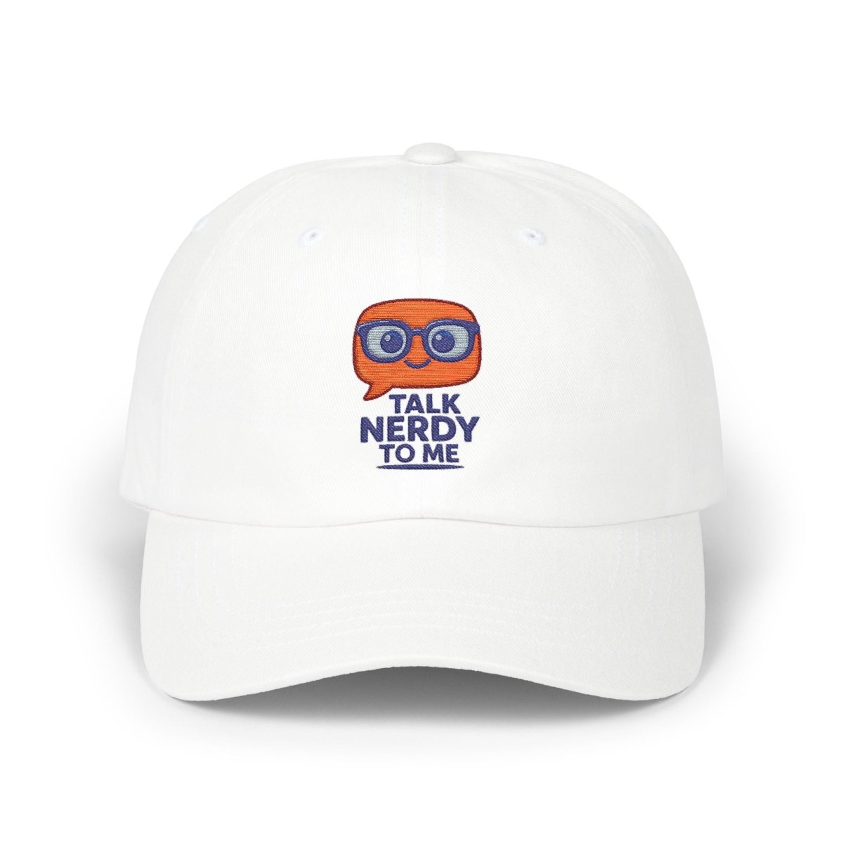 "Talk Nerdy to Me" Unisex Cap, Casual Wear, Gift for Dad, Father's Day, Nerd Culture Apparel - AI Tee Hero