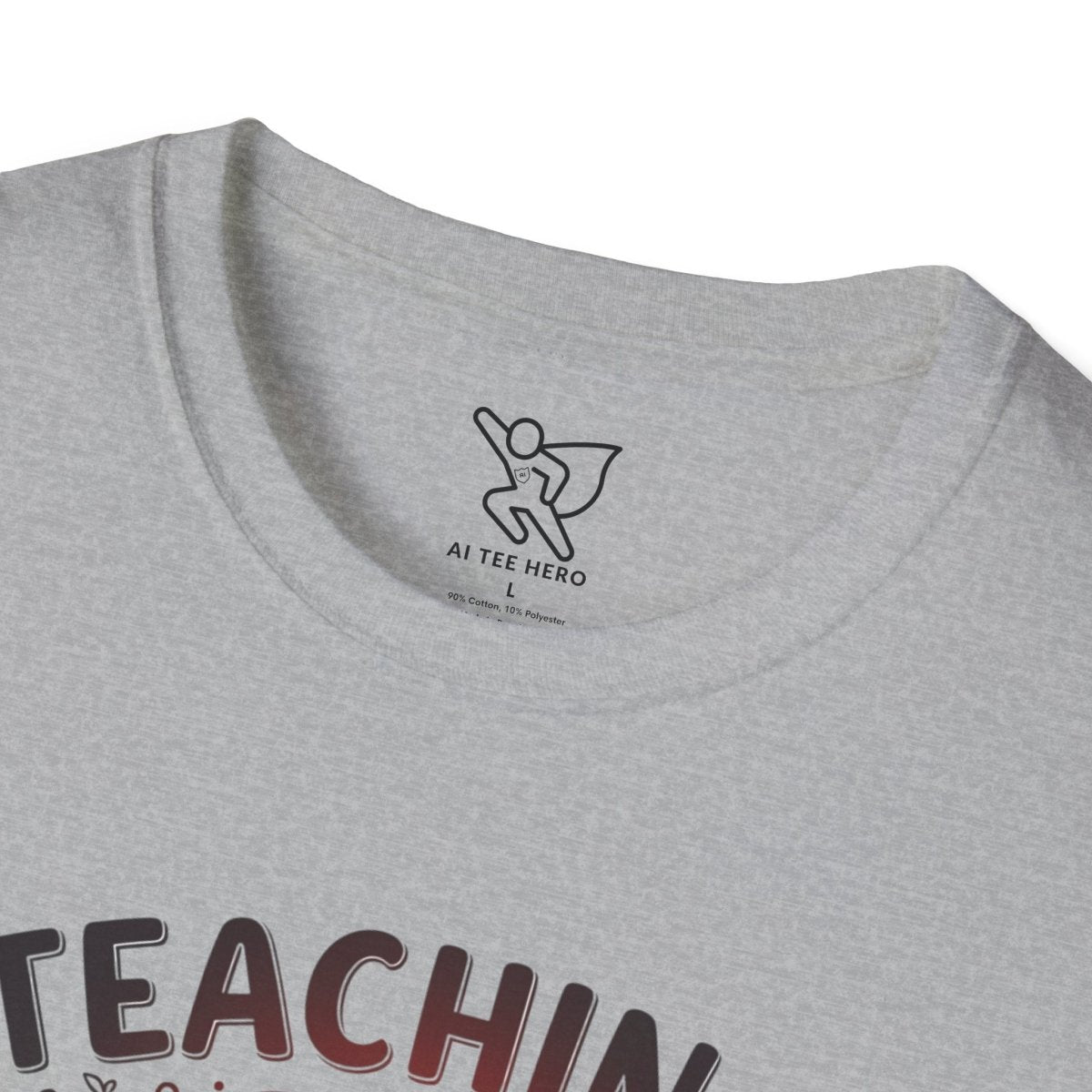 "Teaching Is a Work of Heart" CW - 3 Unisex Teacher Gift, Softstyle Tee, Appreciation Day Apparel, Back to School Clothing - AI Tee Hero
