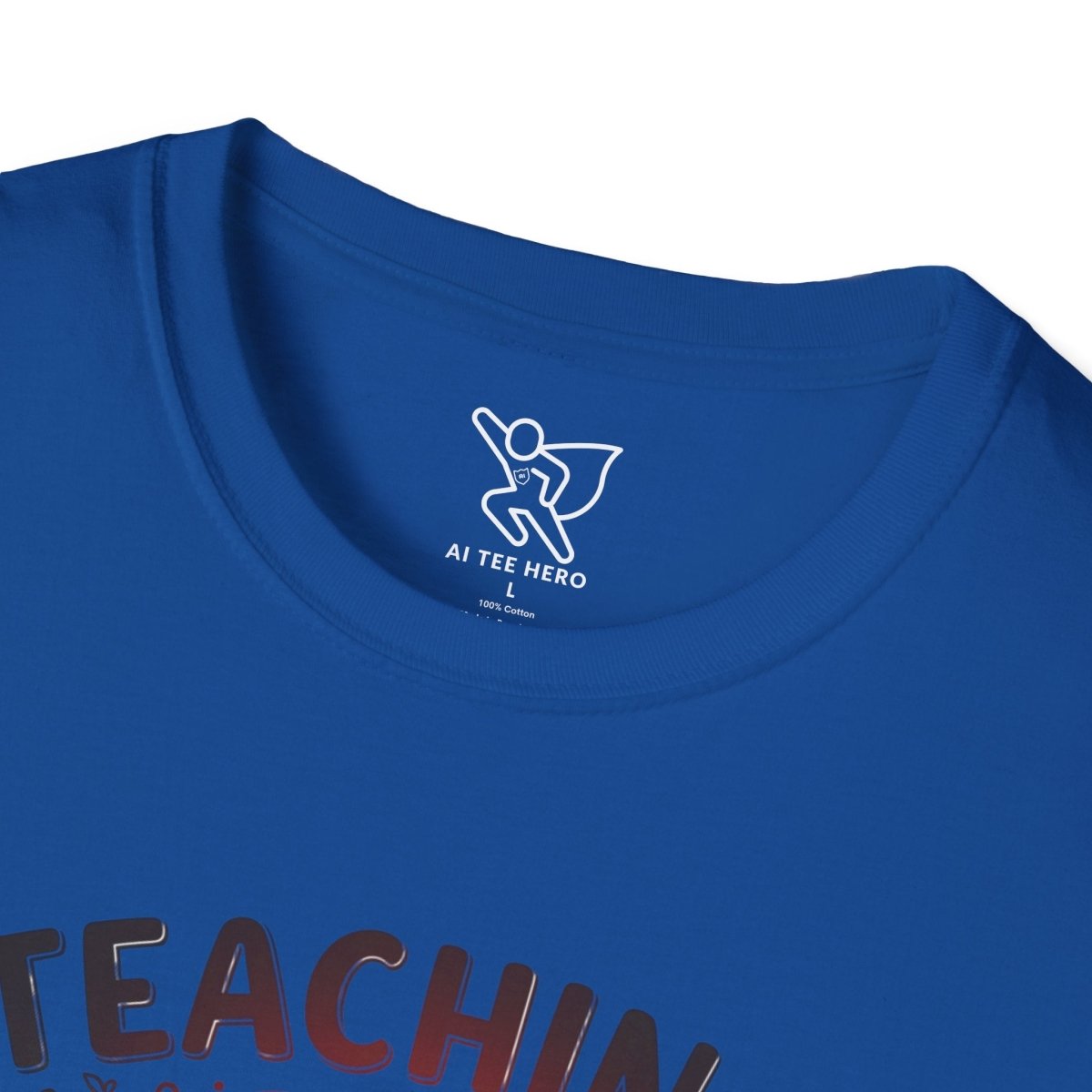 "Teaching Is a Work of Heart" CW - 3 Unisex Teacher Gift, Softstyle Tee, Appreciation Day Apparel, Back to School Clothing - AI Tee Hero