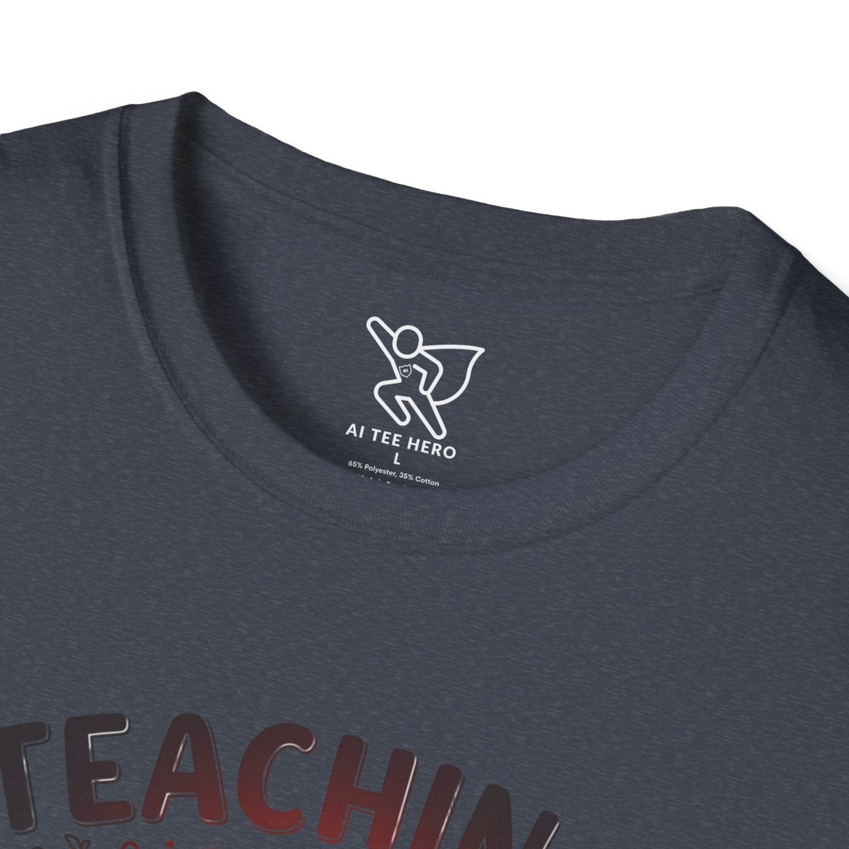 "Teaching Is a Work of Heart" CW - 3 Unisex Teacher Gift, Softstyle Tee, Appreciation Day Apparel, Back to School Clothing - AI Tee Hero