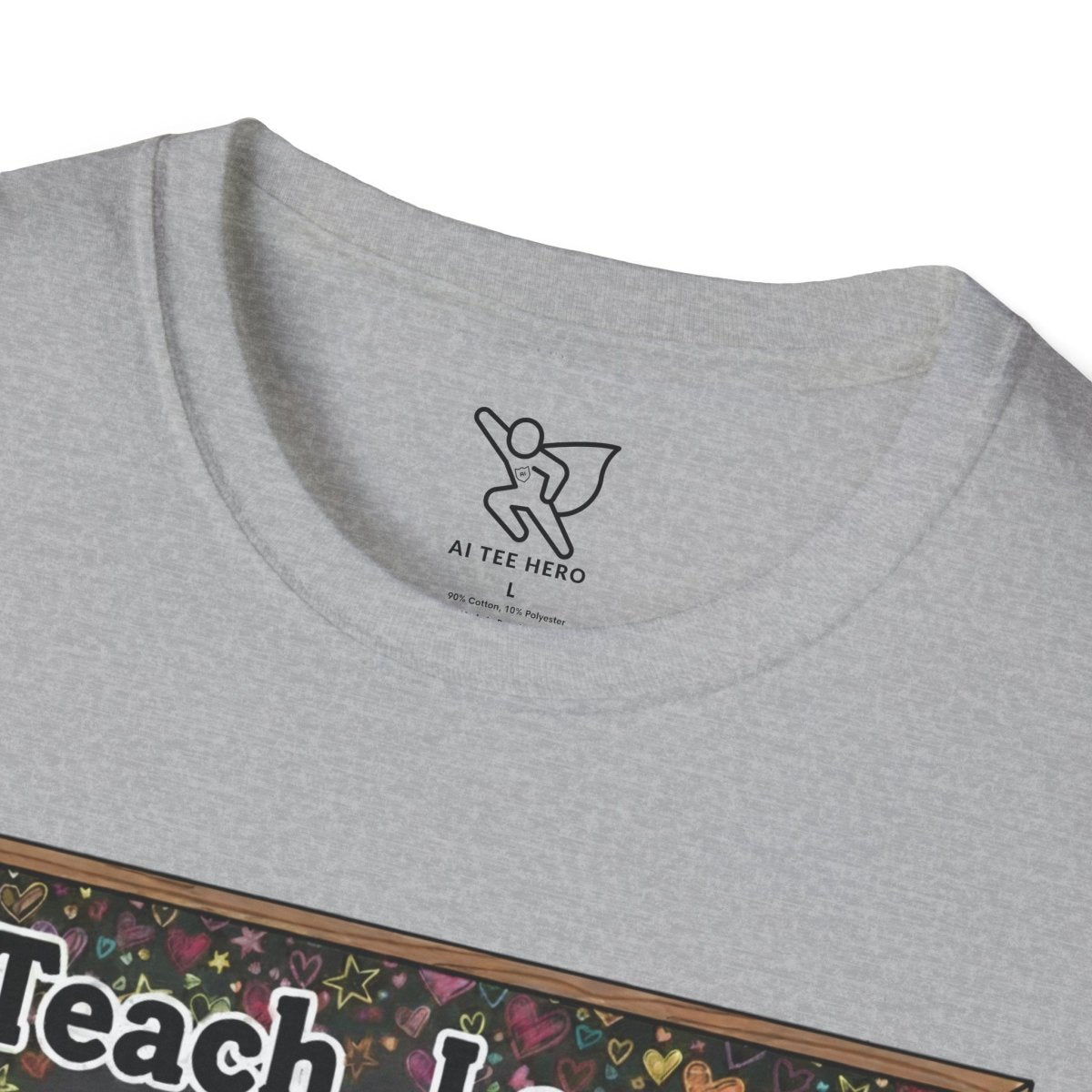 "Teach.Love.Inspire. Repeat Daily" CW - 1 Inspire Teacher T-Shirt, Gifts for Educators, Inspirational Tees, Cute Classroom Apparel, Teach Love Inspire Shirt - AI Tee Hero