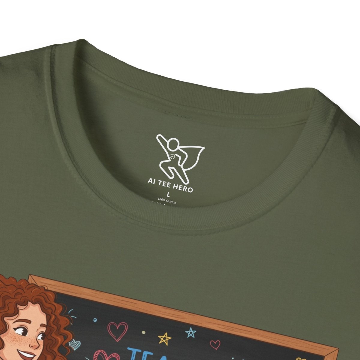 "Teach.Love.Inspire. Repeat Daily" CW - 3 Inspire Teacher T-Shirt, Gifts for Educators, Inspirational Tees, Cute Classroom Apparel, Teach Love Inspire Shirt - AI Tee Hero