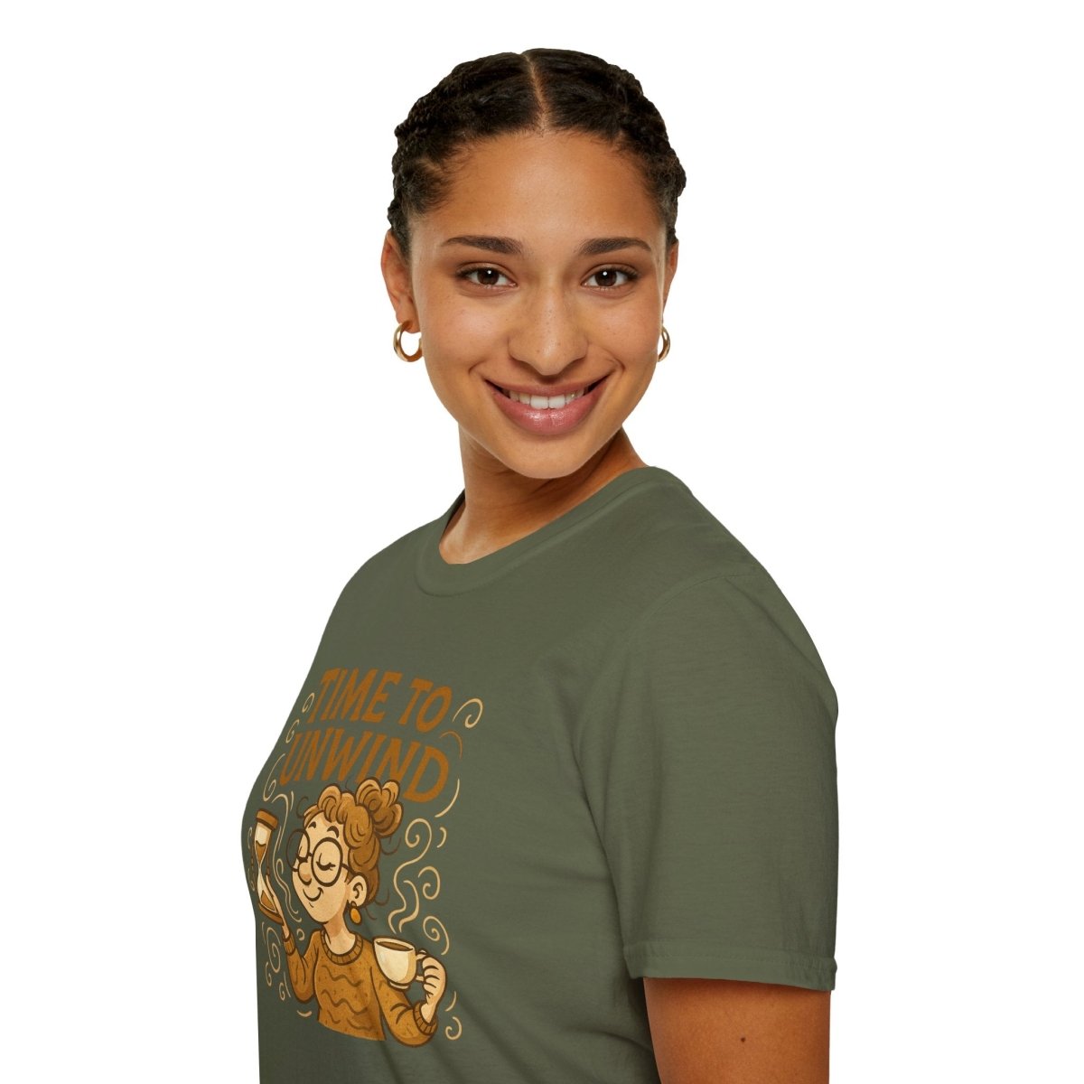 "Time to Unwind Shirt" Unisex Relaxation T-Shirt, Gift for Stress Relief, Casual Wear, Relaxing Day Tees, Self - Care Clothing - MINDSet Collection - AI Tee Hero