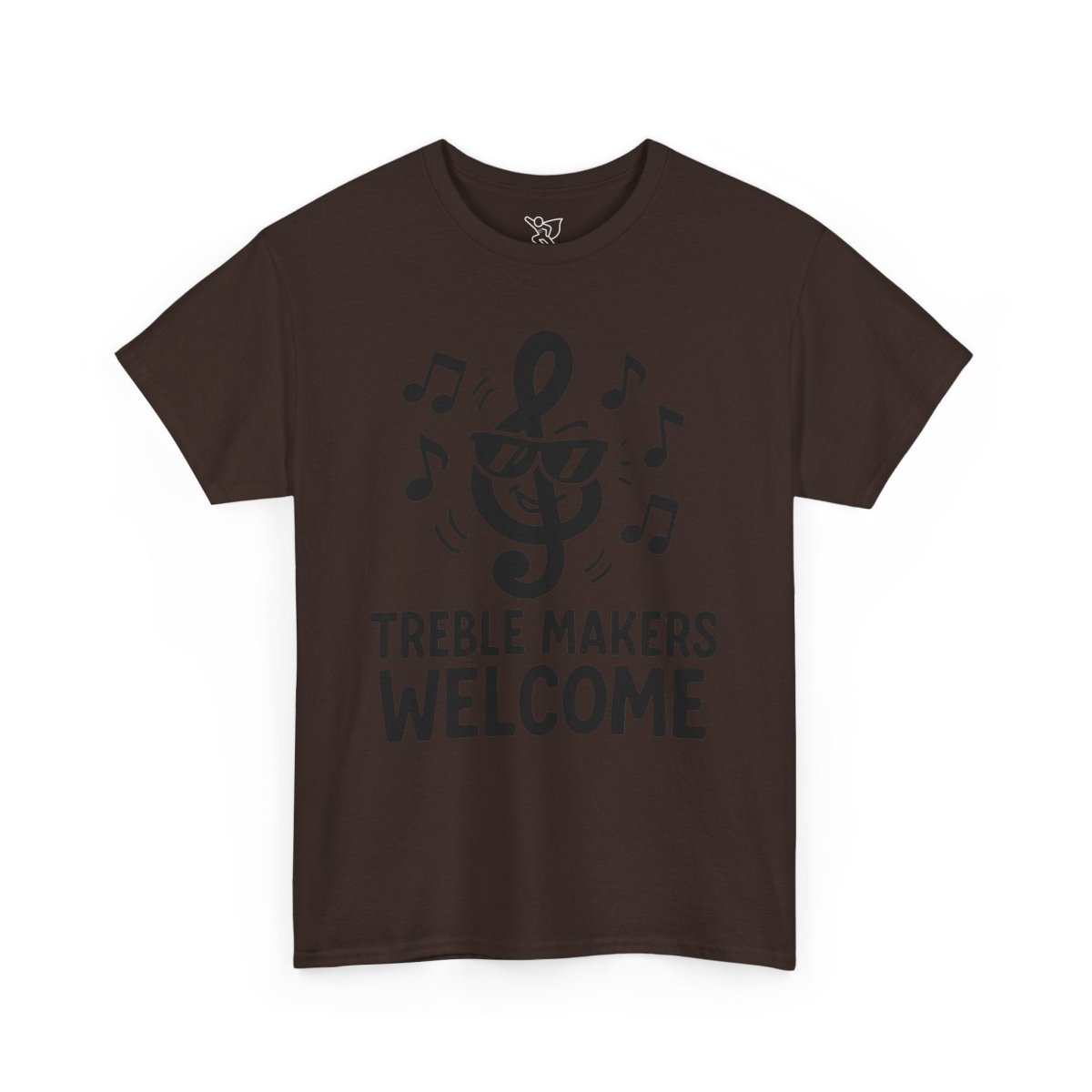 "Treble Makers Welcome" Unisex Heavy Cotton Tee, Music Lover Shirt, Gift for Musicians, Funny Quote Tee, Casual Wear, Concert Outfit - MINDSet - AI Tee Hero