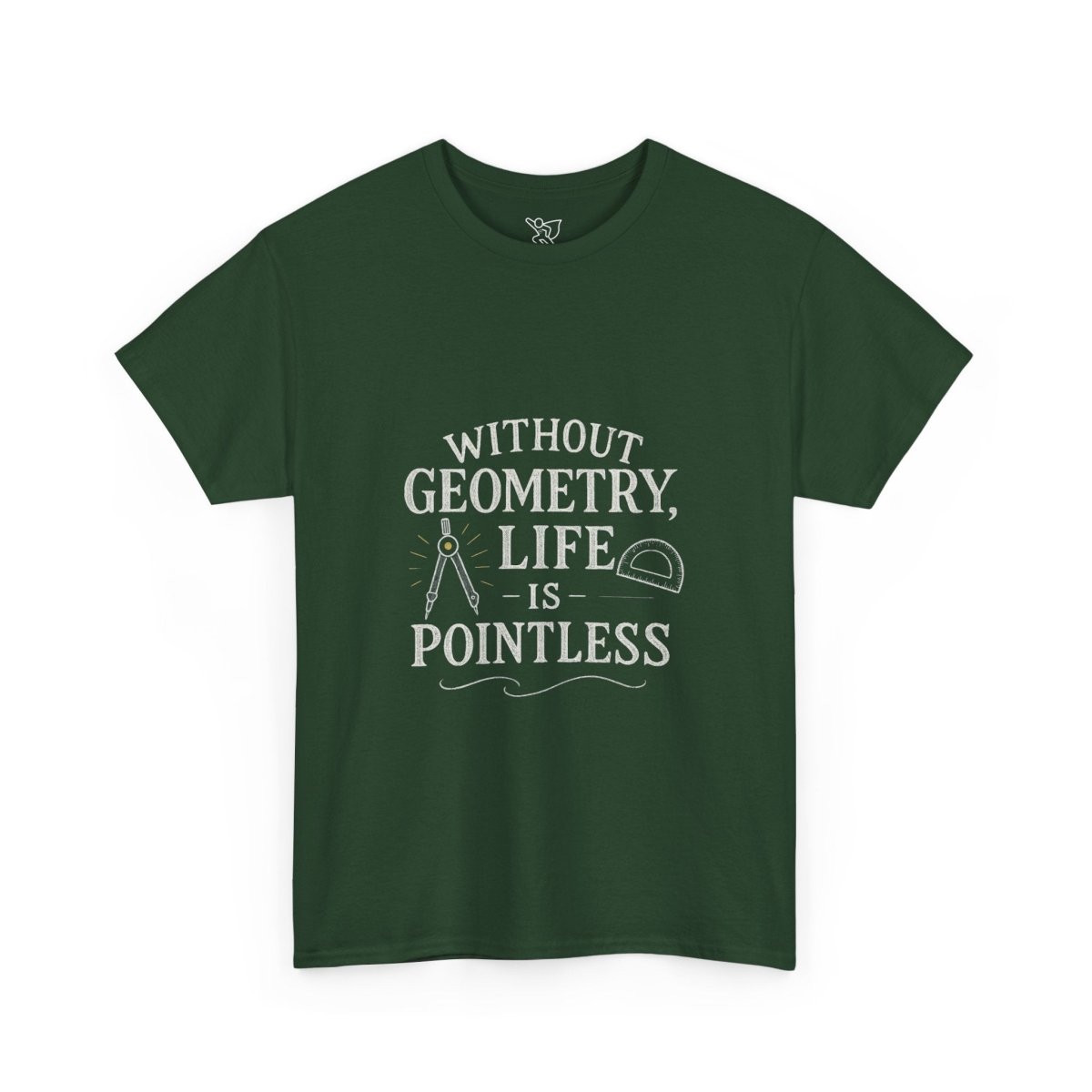 "Without Geometry, Life is Pointless" Unisex Tee | Funny Math Shirt, Educational Apparel, Gift for Teachers, Math Lovers, Unique Birthday Present - AI Tee Hero