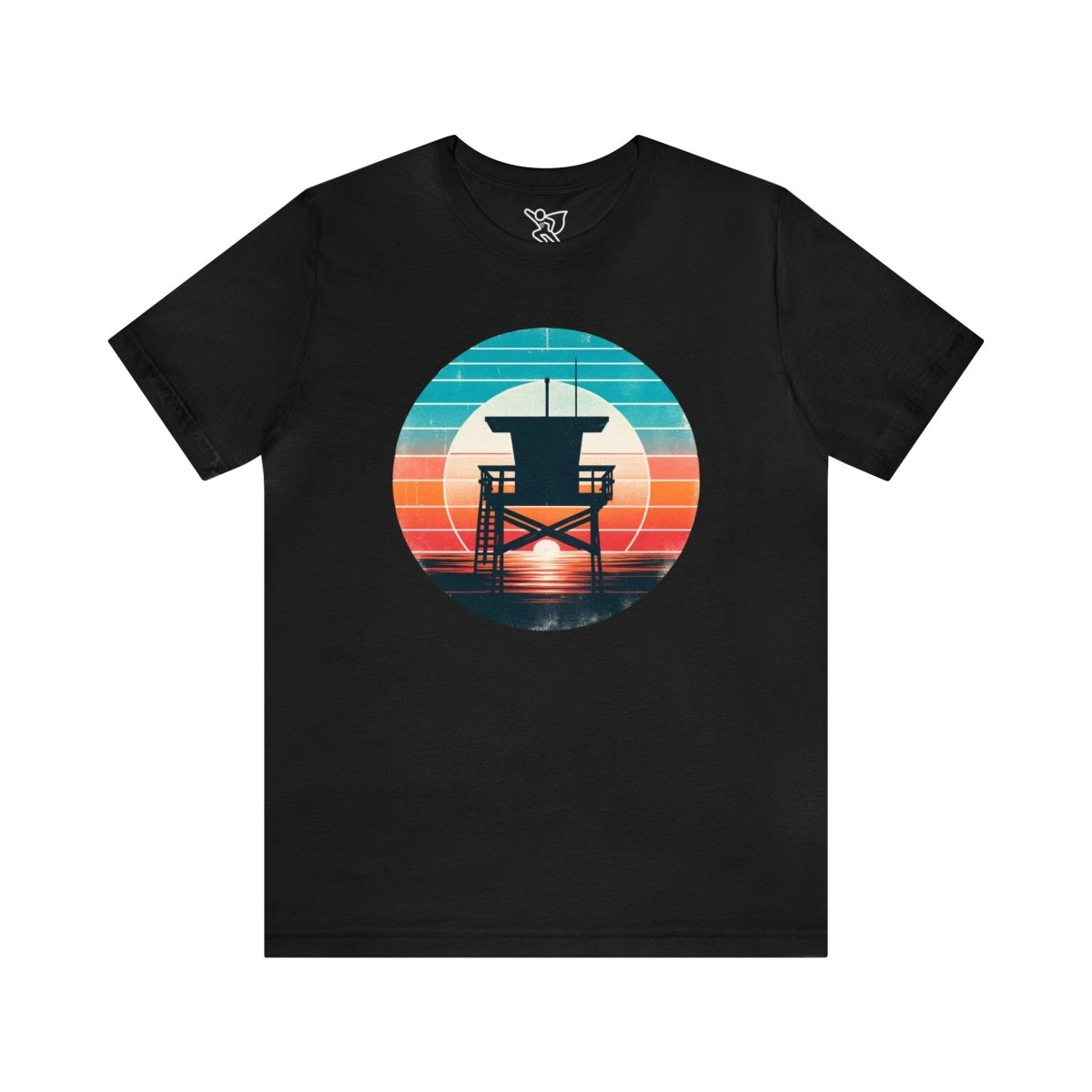 Coastal Vigil at Twilight - Short Sleeve Tee - AI Tee Hero