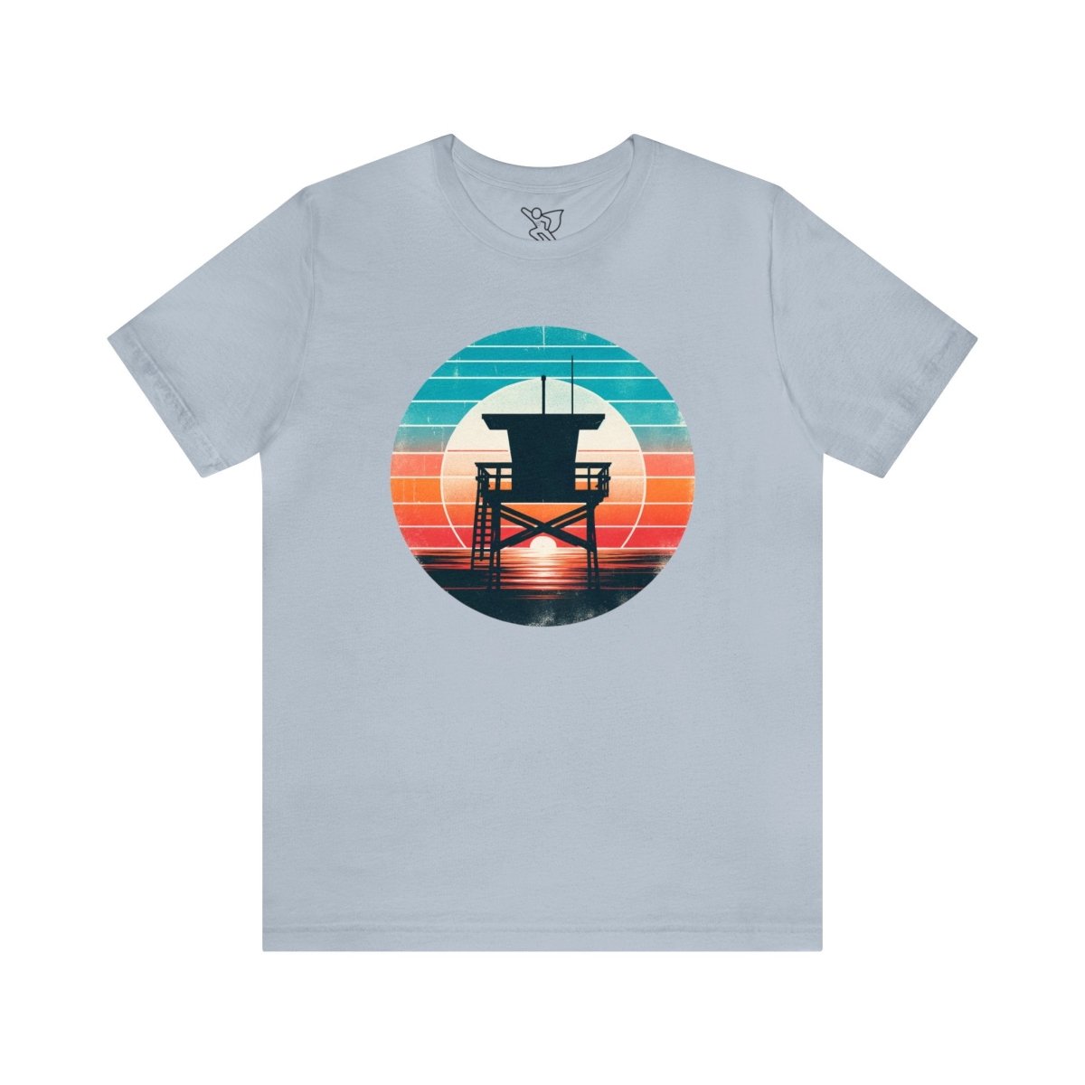 Coastal Vigil at Twilight - Short Sleeve Tee - AI Tee Hero