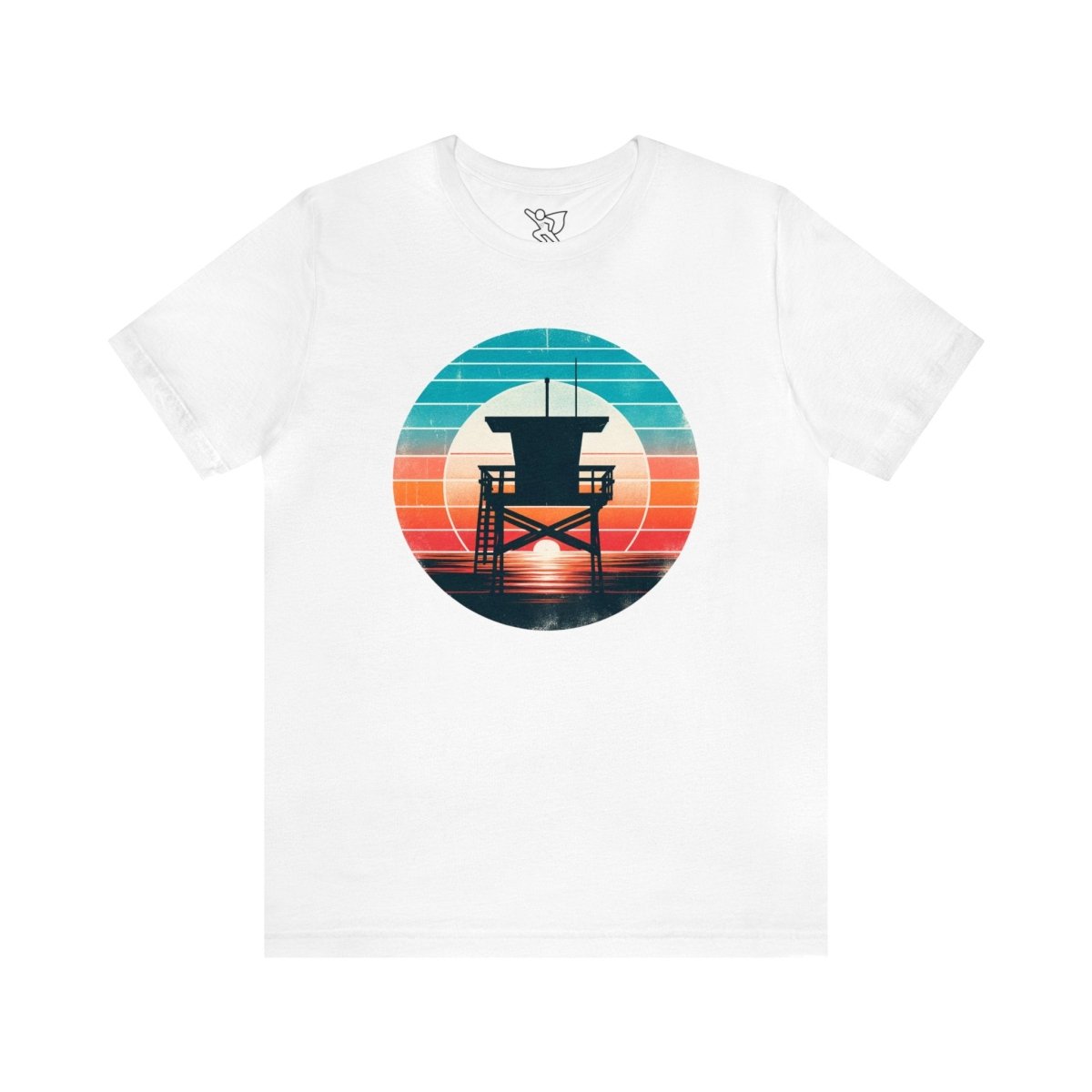Coastal Vigil at Twilight - Short Sleeve Tee - AI Tee Hero