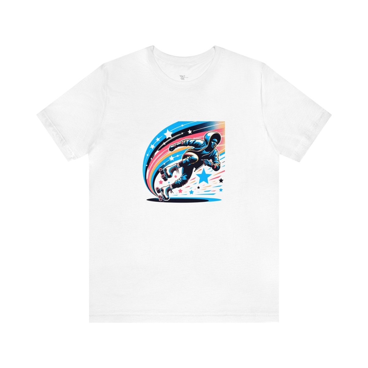 Cosmic Glide Retro Roller Skater - Tee - AI Tee Hero