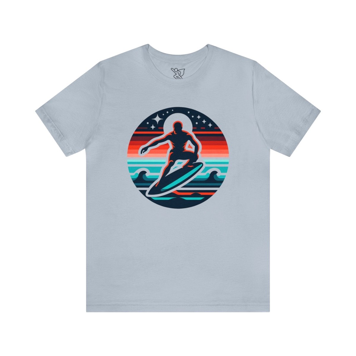 Cosmic Surfer's Escape - Short Sleeve Tee - AI Tee Hero