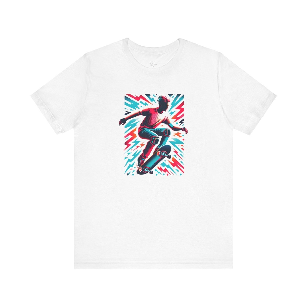 Dynamic Skater Surge - Unisex Short Sleeve Tee - AI Tee Hero