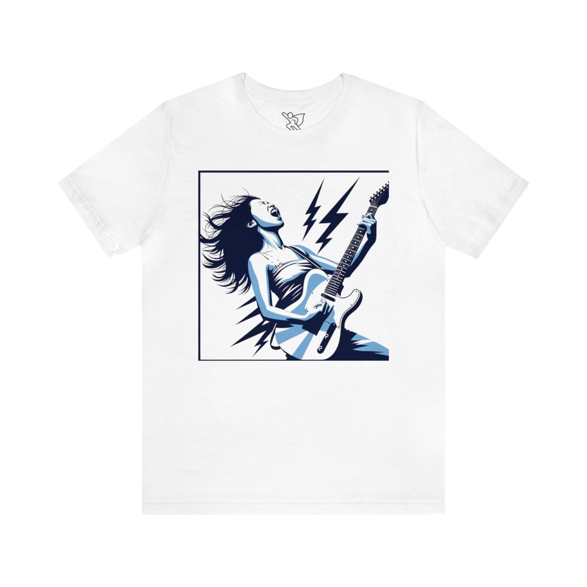 Electric Rhapsody in Blue - Short Sleeve Tee - AI Tee Hero