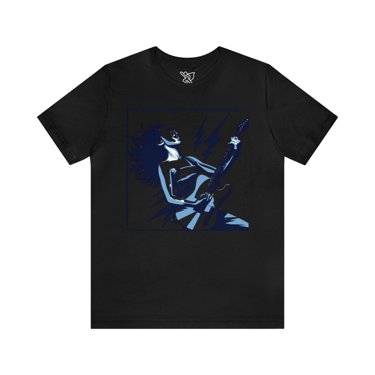 Electric Rhapsody in Blue - Short Sleeve Tee - AI Tee Hero