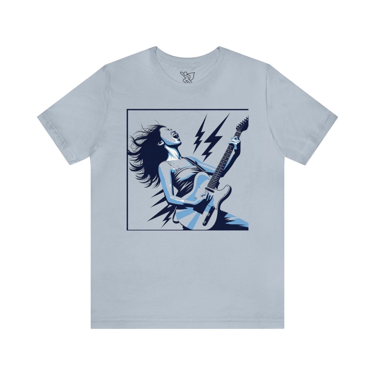 Electric Rhapsody in Blue - Short Sleeve Tee - AI Tee Hero