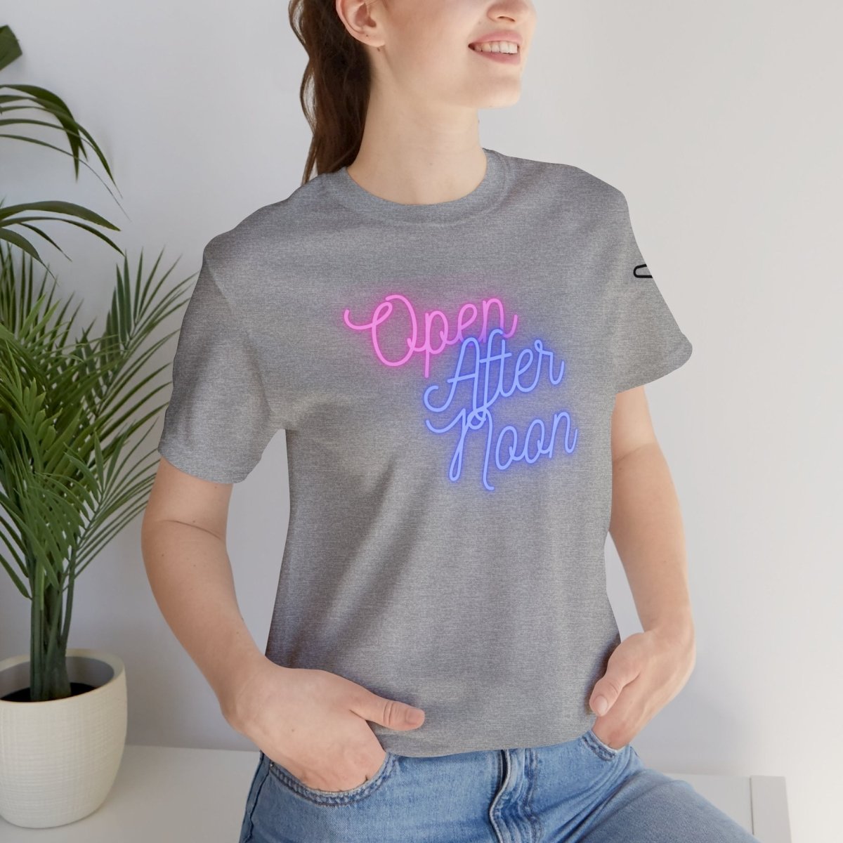Midday Glow Neon Graphic Unisex Jersey Short Sleeve Tee - AI Tee Hero