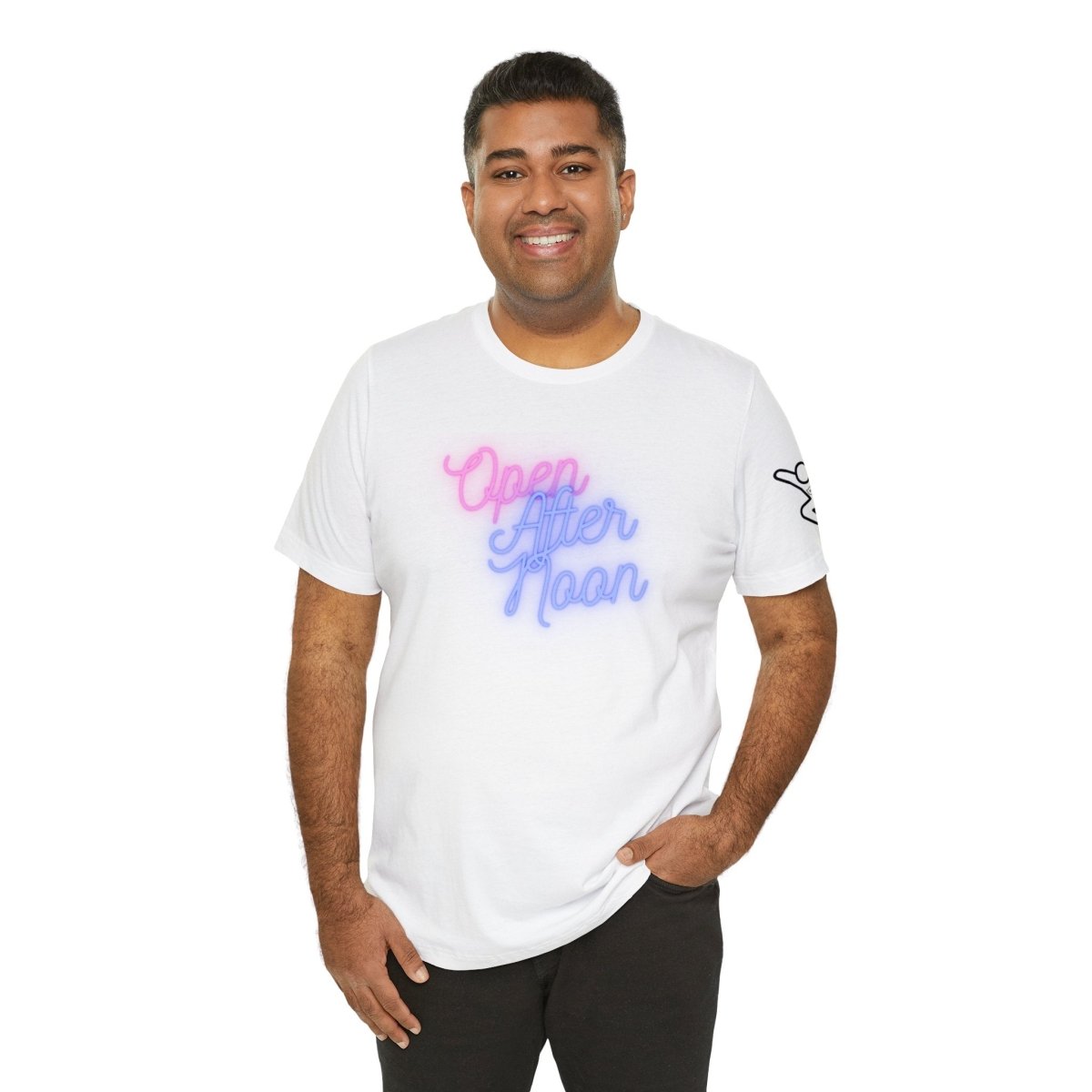 Midday Glow Neon Graphic Unisex Jersey Short Sleeve Tee - AI Tee Hero