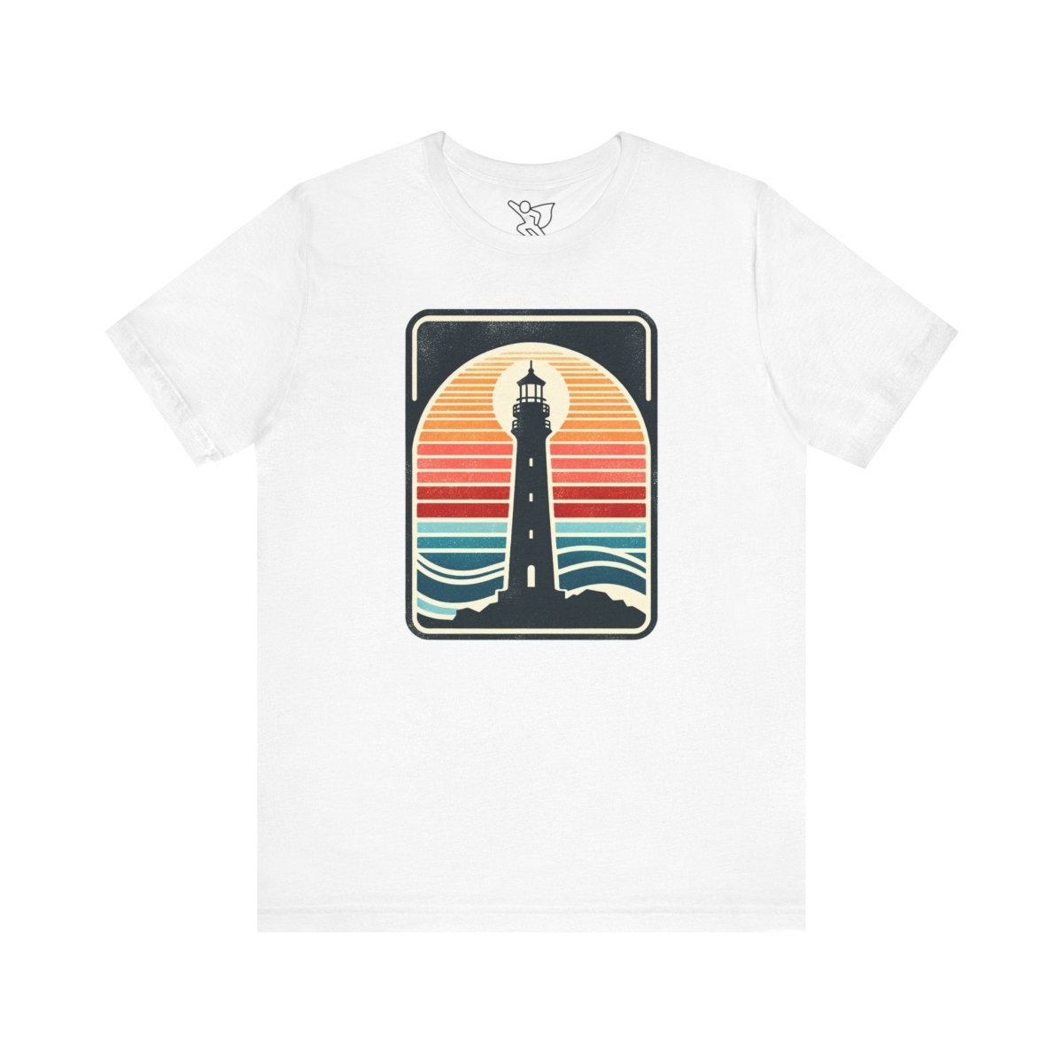 Nautical Beacon Sunset - Unisex Short Sleeve Tee - AI Tee Hero