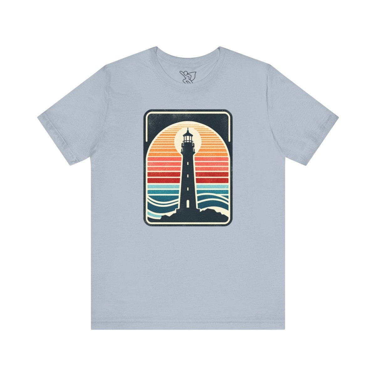 Nautical Beacon Sunset - Unisex Short Sleeve Tee - AI Tee Hero