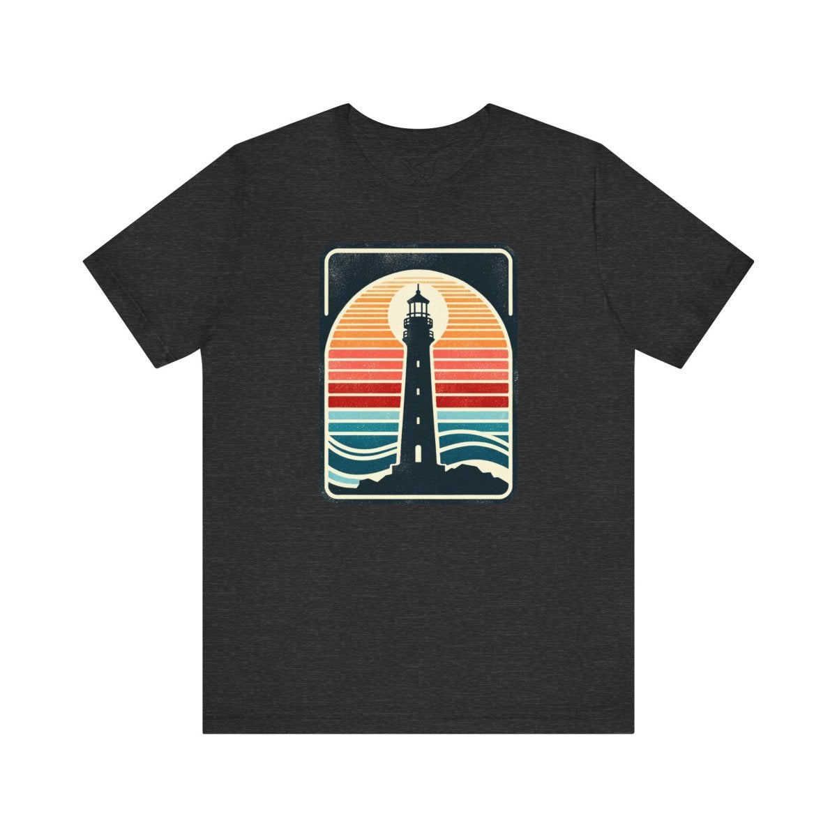 Nautical Beacon Sunset - Unisex Short Sleeve Tee - AI Tee Hero