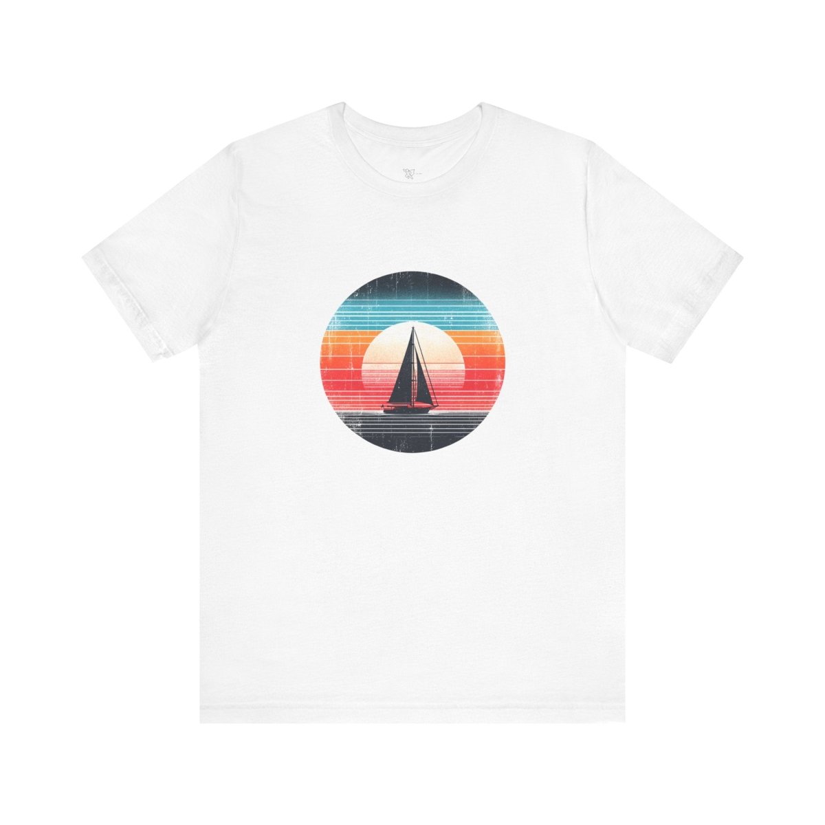 Nautical Twilight Gradient - Unisex Short Sleeve Tee - AI Tee Hero
