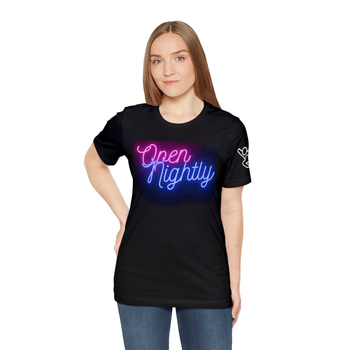 Nightly Glow Neon Graphic Unisex Jersey Short Sleeve Tee - AI Tee Hero