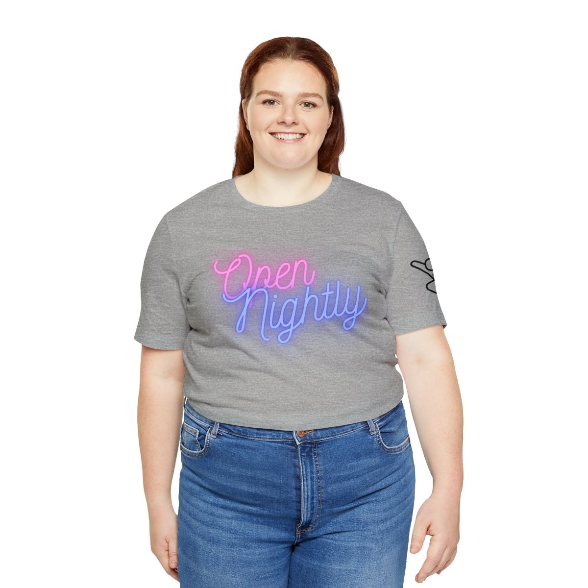 Nightly Glow Neon Graphic Unisex Jersey Short Sleeve Tee - AI Tee Hero