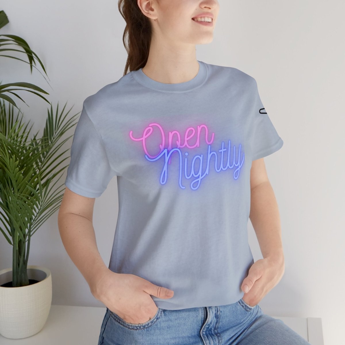 Nightly Glow Neon Graphic Unisex Jersey Short Sleeve Tee - AI Tee Hero