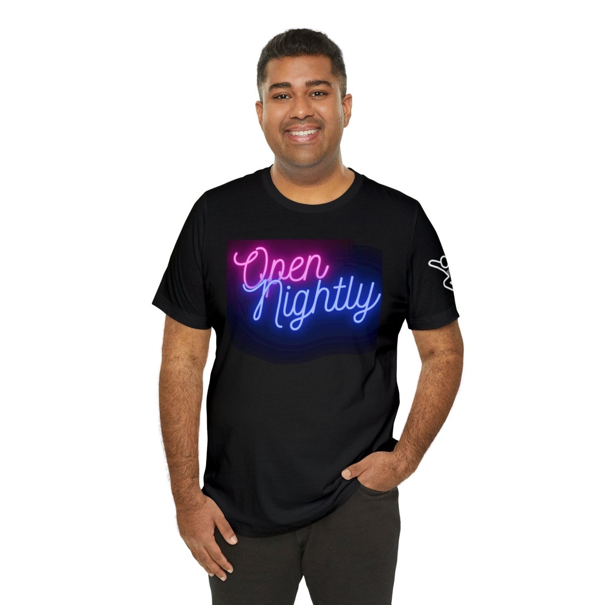Nightly Glow Neon Graphic Unisex Jersey Short Sleeve Tee - AI Tee Hero