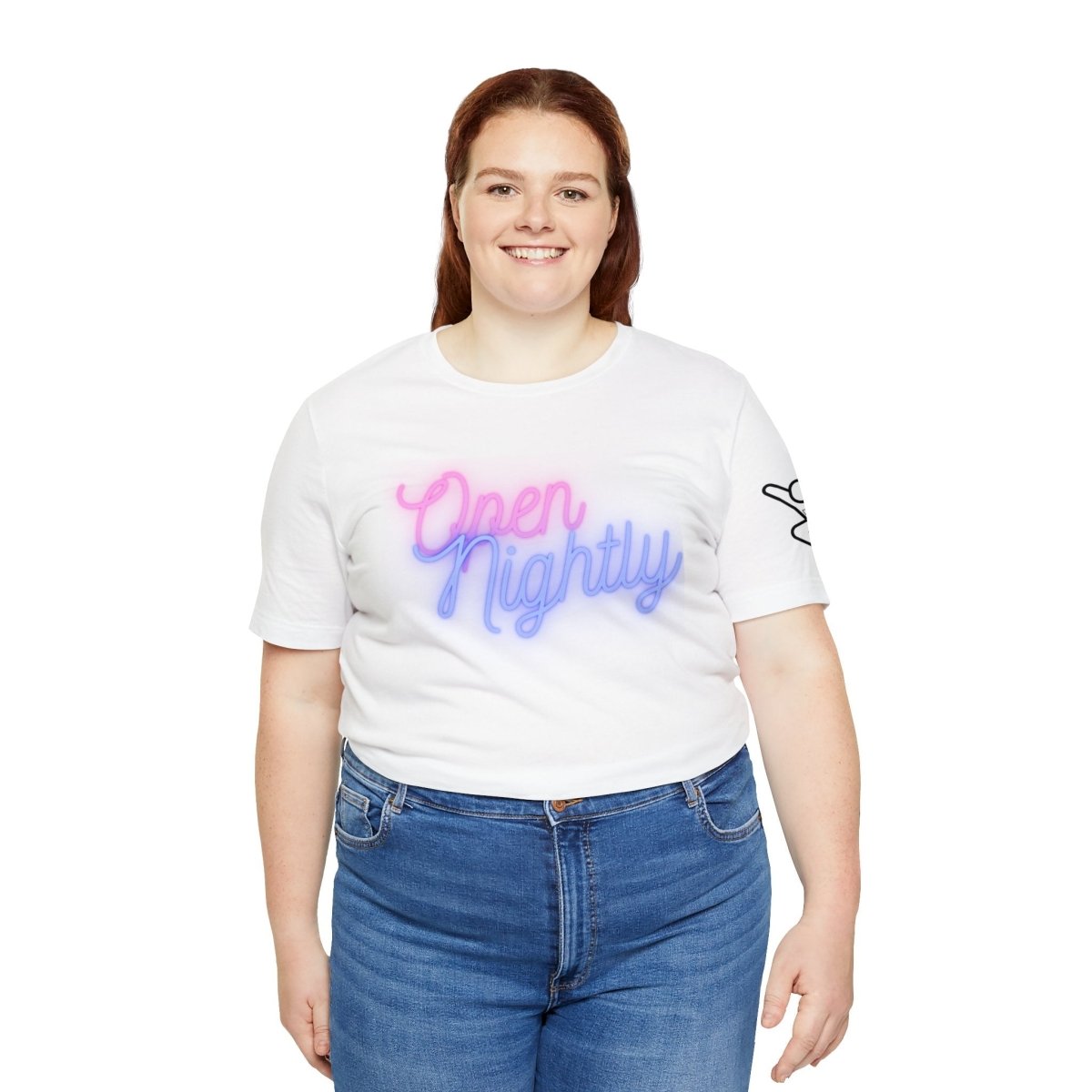 Nightly Glow Neon Graphic Unisex Jersey Short Sleeve Tee - AI Tee Hero
