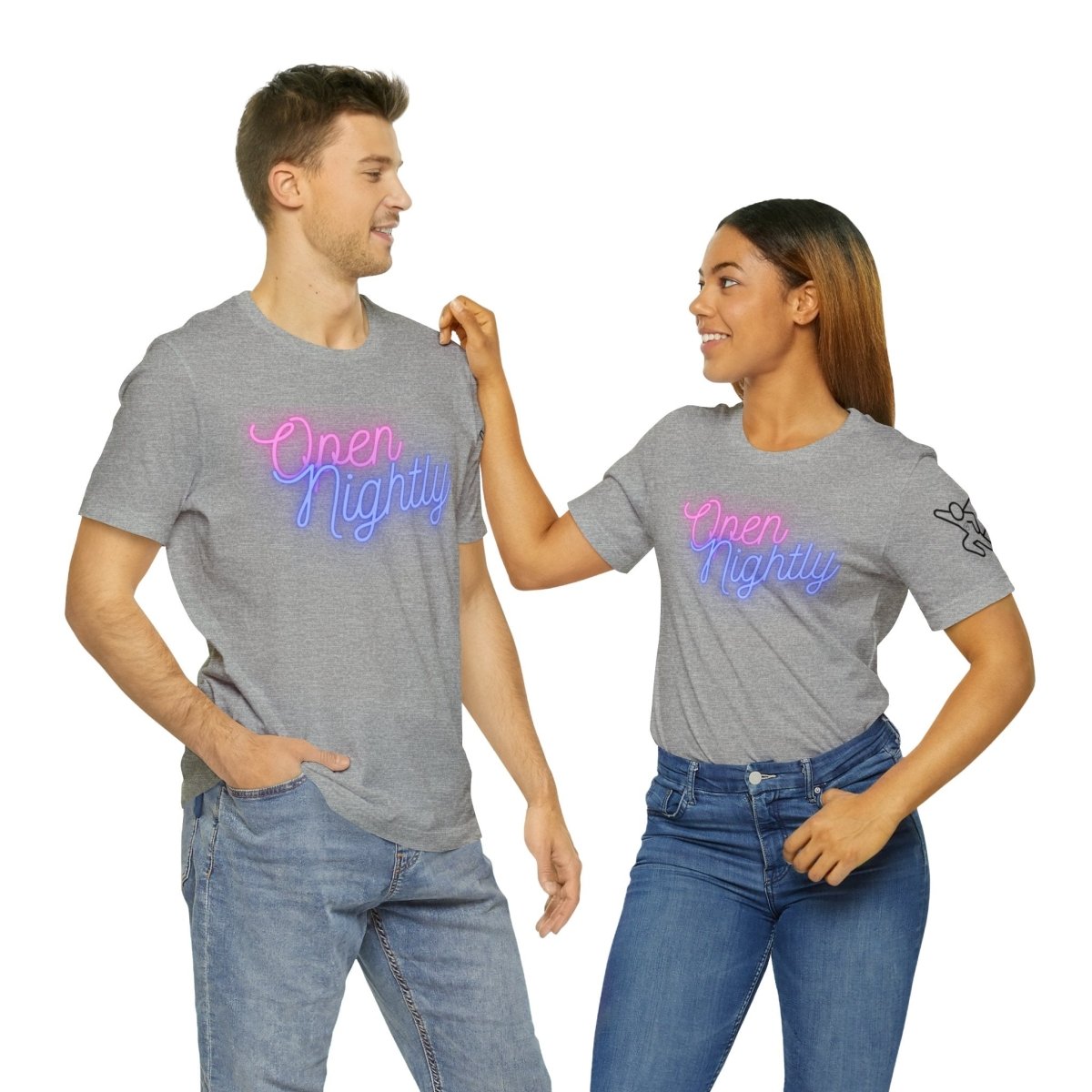 Nightly Glow Neon Graphic Unisex Jersey Short Sleeve Tee - AI Tee Hero
