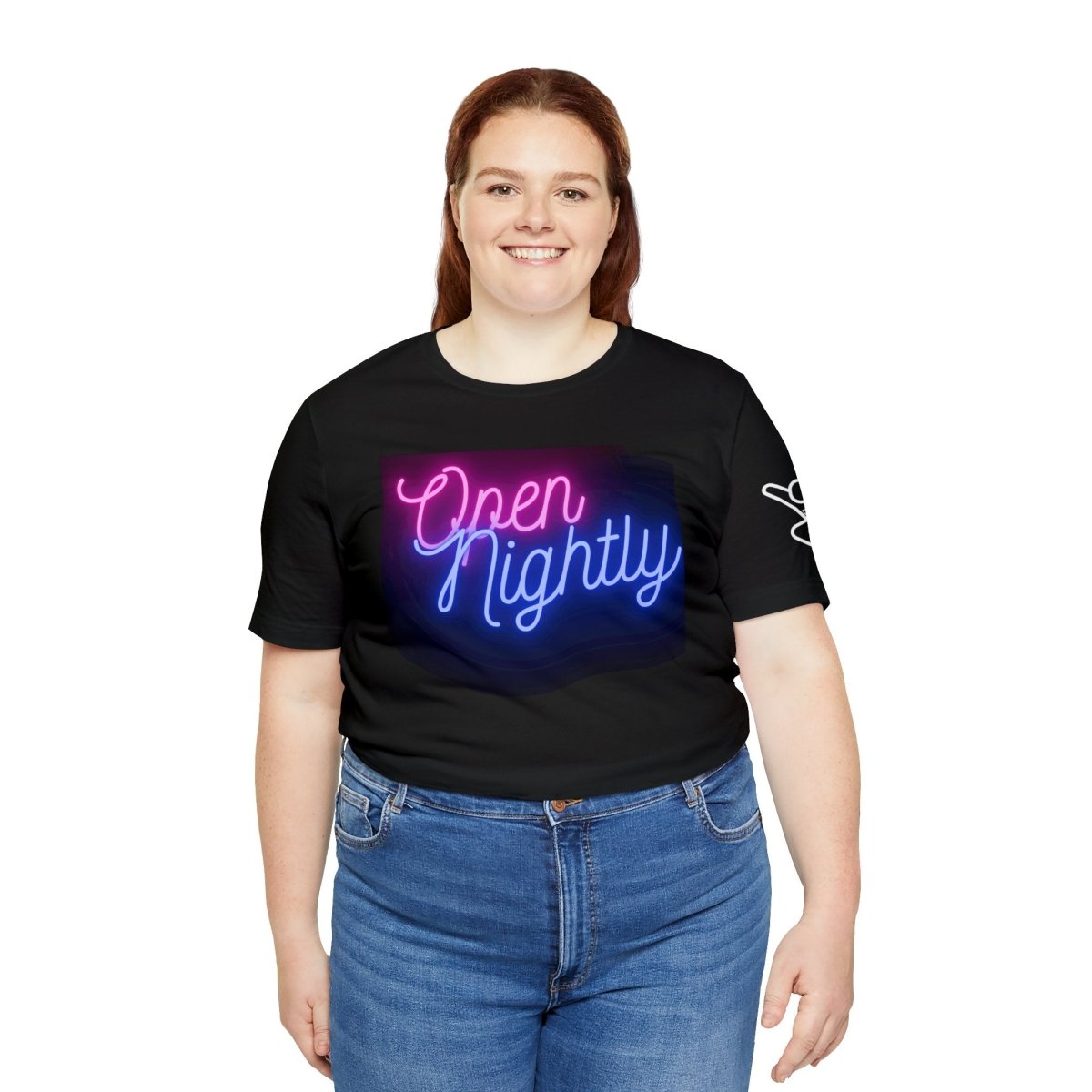 Nightly Glow Neon Graphic Unisex Jersey Short Sleeve Tee - AI Tee Hero