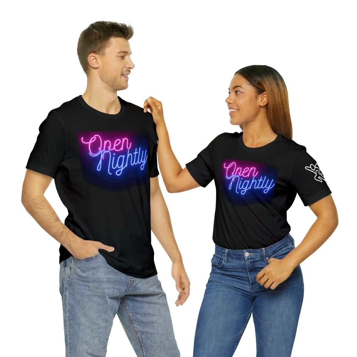 Nightly Glow Neon Graphic Unisex Jersey Short Sleeve Tee - AI Tee Hero
