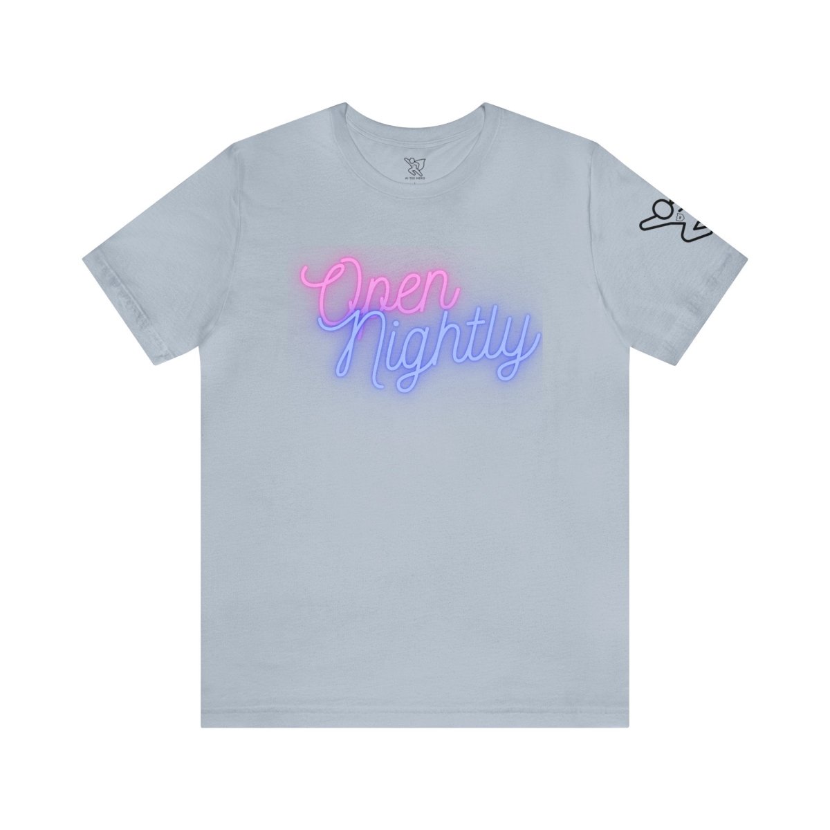 Nightly Glow Neon Graphic Unisex Jersey Short Sleeve Tee - AI Tee Hero