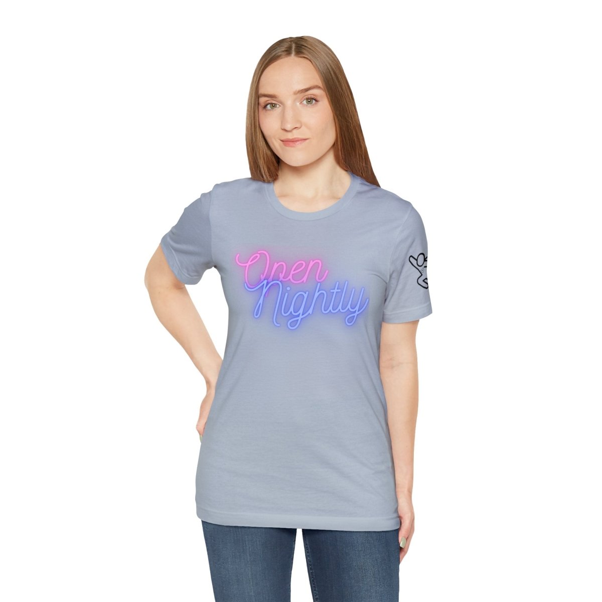 Nightly Glow Neon Graphic Unisex Jersey Short Sleeve Tee - AI Tee Hero