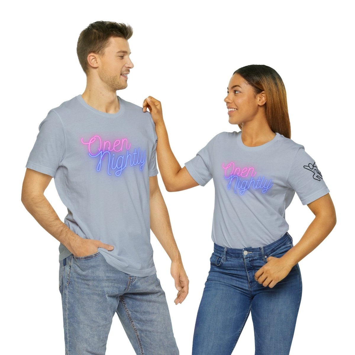 Nightly Glow Neon Graphic Unisex Jersey Short Sleeve Tee - AI Tee Hero