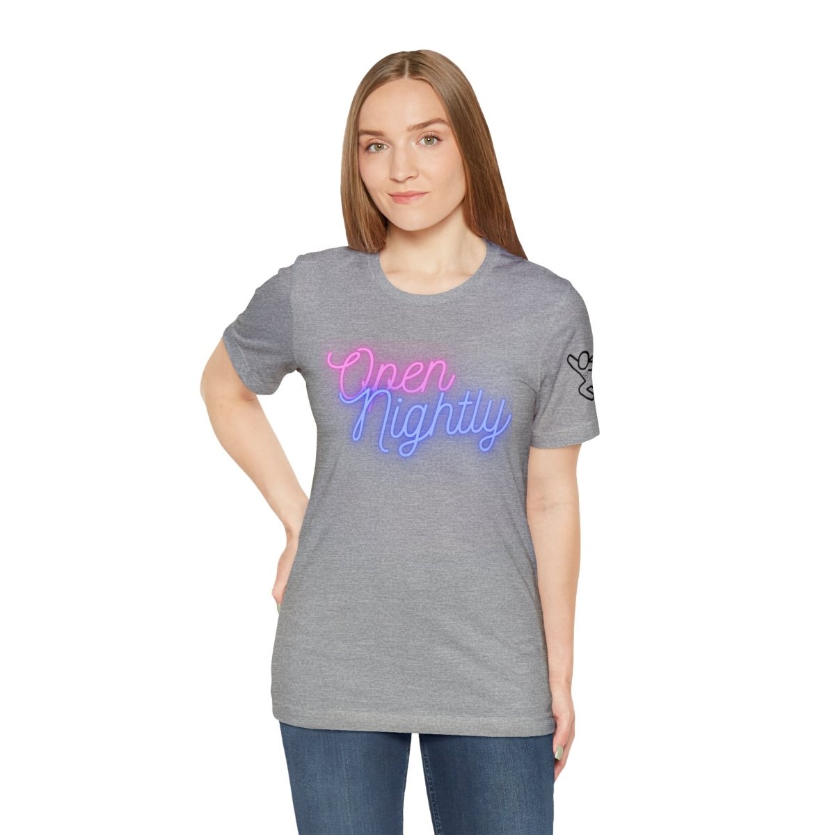 Nightly Glow Neon Graphic Unisex Jersey Short Sleeve Tee - AI Tee Hero